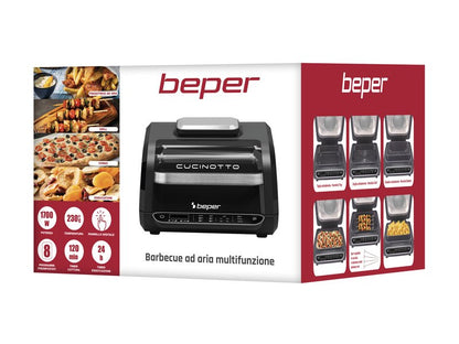 Beper Airfryer/Multicooker 1700W Black, P101FRI080