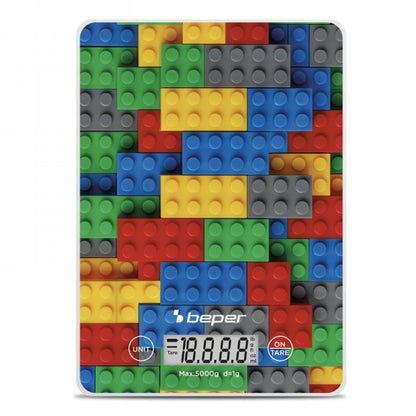 Beper Digital Kitchen Scale - Colorful Bricks