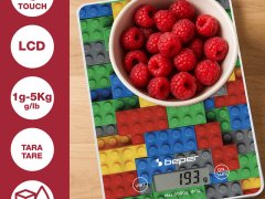 Beper Digital Kitchen Scale - Colorful Bricks