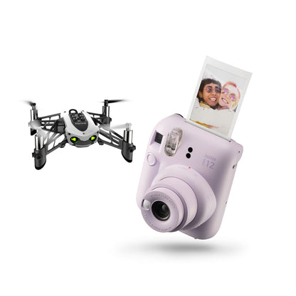 Fujifilm Instax Mini 12 Instant Camera + Parrot Mambo Fly Mini Drone