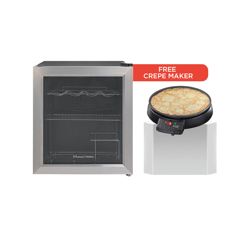 Russell Hobbs Stainless Steel Glass Door Wine Cooler