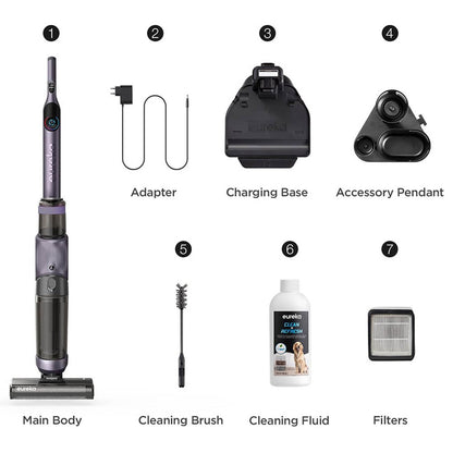 Eureka Cordless Wet & Dry Vacuum Clenaer Black/Purple NEW500