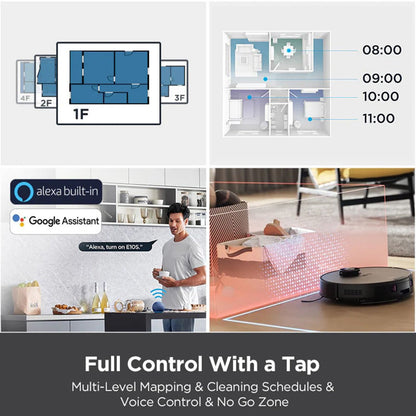 Eureka Robotic Vacuum Cleaner Black/Purple NER E10s