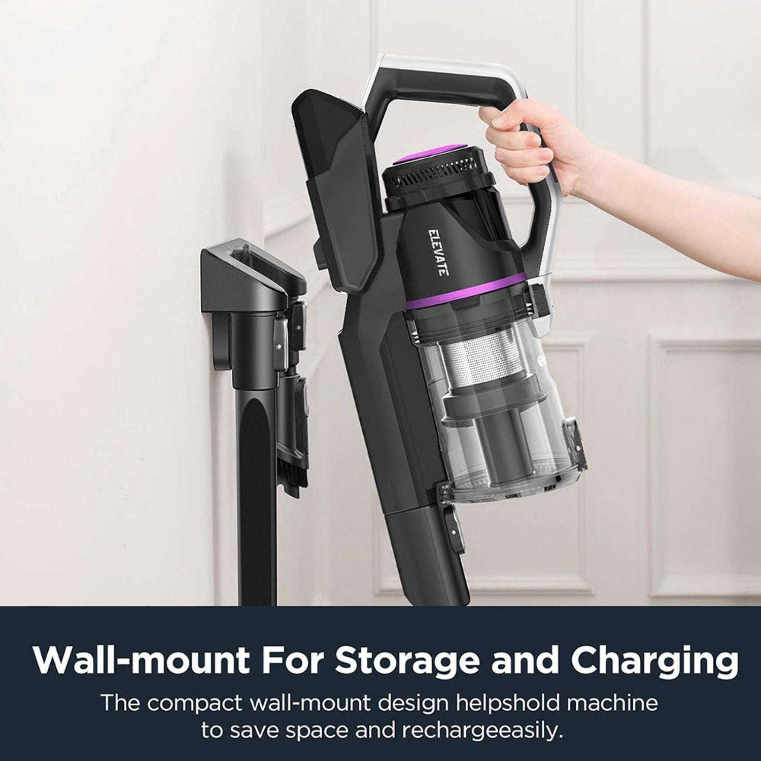 Eureka Cordless Stick Vacuum Cleaner Black/Purple H12