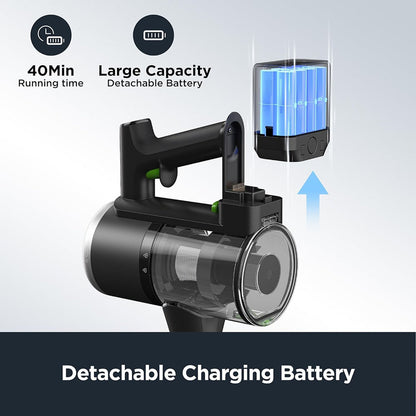 Eureka Cordless Stick Vacuum Cleaner Black/Green AK7