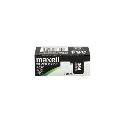 Maxell Mercury Free Batteries SR621SW (364), Pack of 10