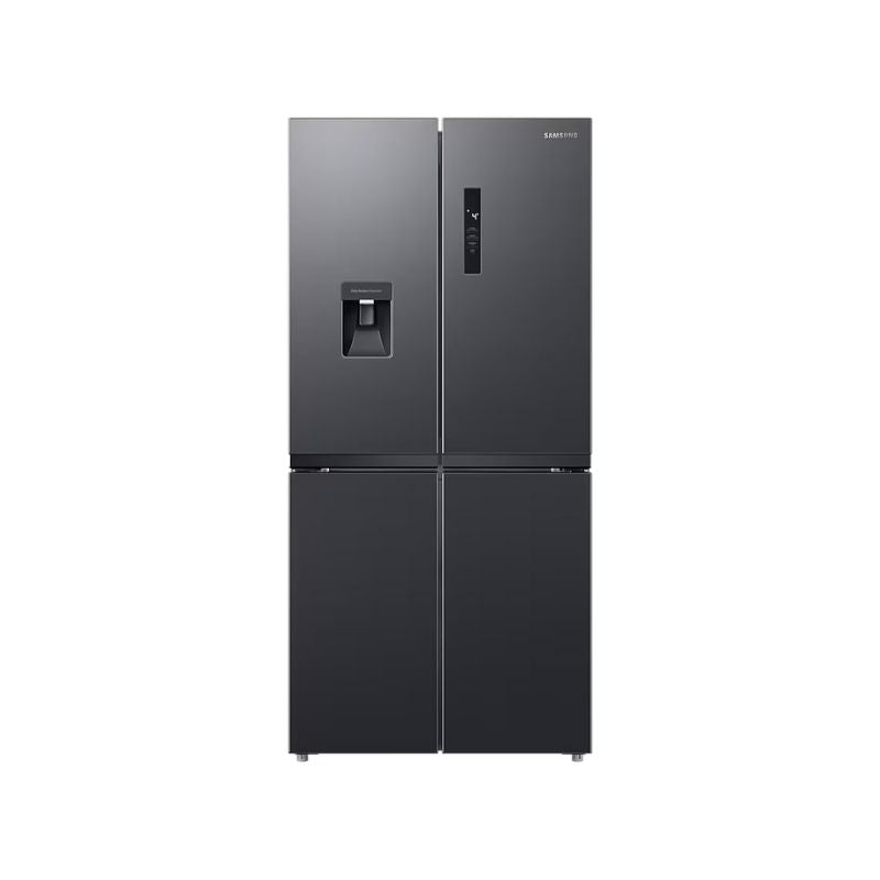 Samsung RF48A4010B4/LV French Door Refrigerator, 466L Net Capacity Gentle Black Matt