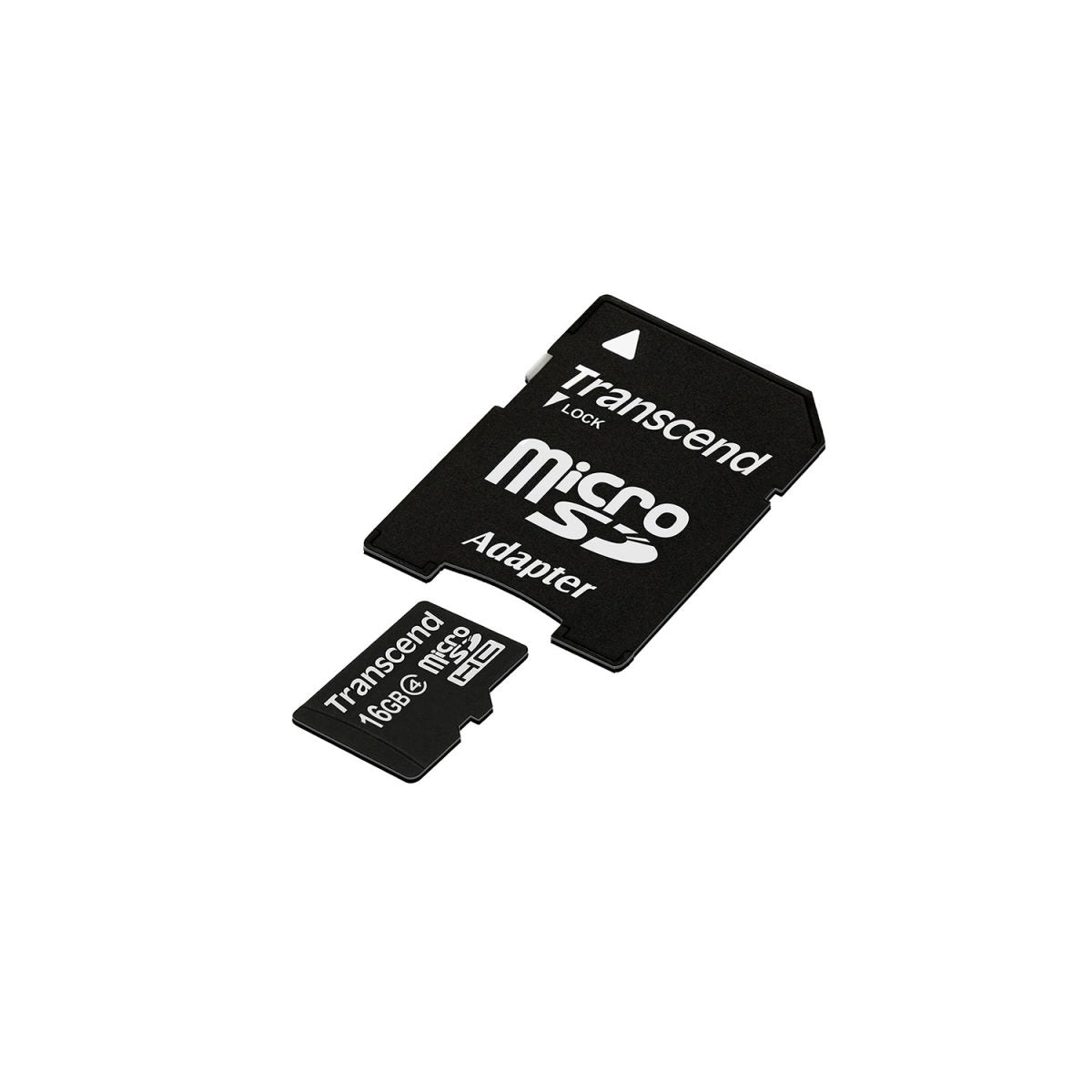 Transcend 16GB microSDHC CL4 Memory Card with SD adapter