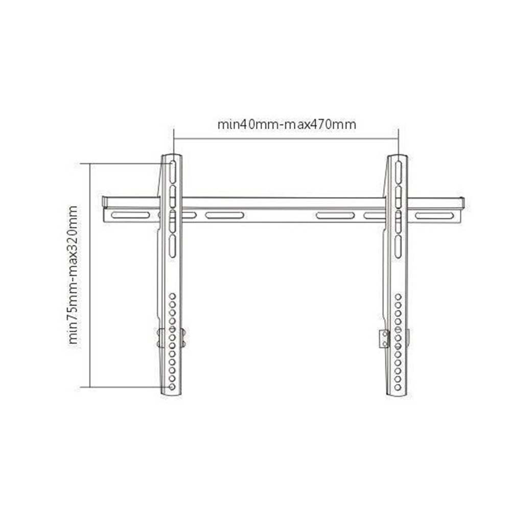 Brateck Wall Mount Brackets For Monitors &amp; Flat TV (32 To 55-Inch), PLB-15E