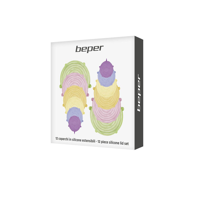 Beper Lid Set 12Pcs Silicone