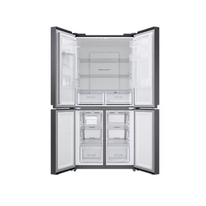 Samsung RF48A4010B4/LV French Door Refrigerator, 466L Net Capacity Gentle Black Matt