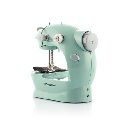 InnovaGoods Mini Portable Sewing Machine With Led, Thread Cutter And Accessories Sewny, V0103326