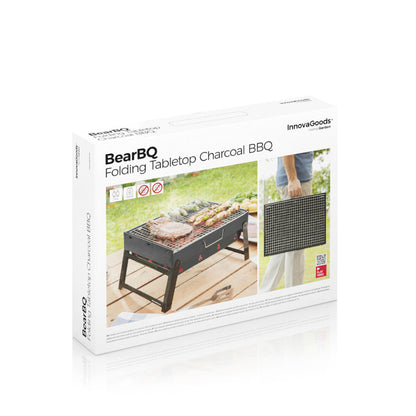 InnovaGoods Folding Portable Barbecue For Use With Charcoal Bearbq, V0103439