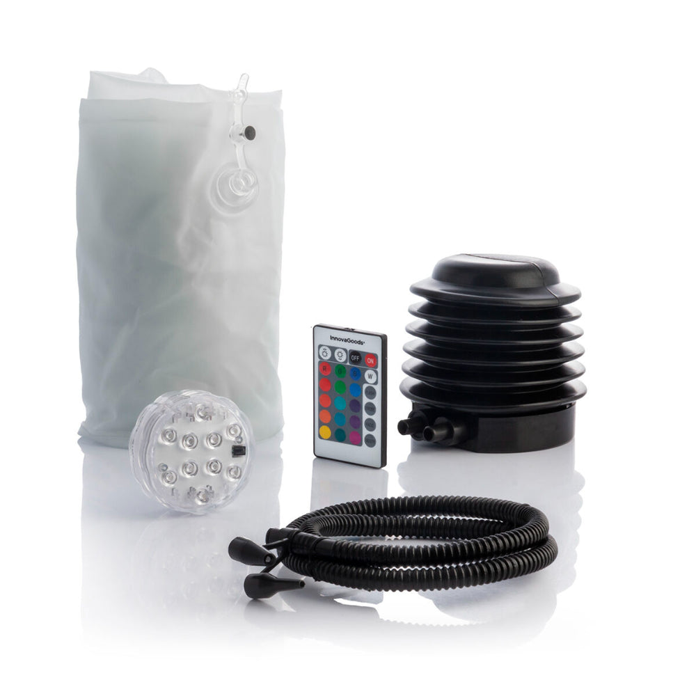 InnovaGoods Inflatable Seat With Multicolour Led And Remote Control Pulight, V0103503