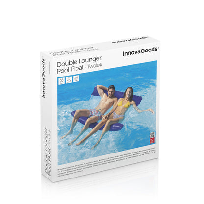 InnovaGoods Double Floating Water Hammock For Swimming Pool Twolok, V0103687