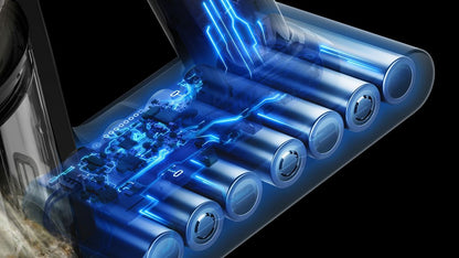 Dyson V10 konikal 150 Air Watts of fade-free power
