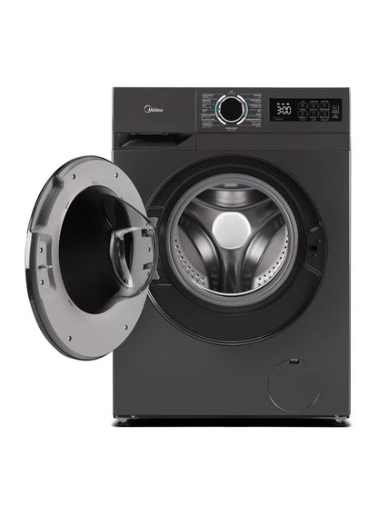 Midea MF110W80B/TGCC 8KG Front Load Inverter Washing Machine 1400RPM Steam HealthGuard Turbo Wash