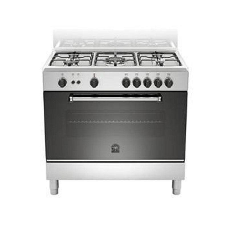 La Germania Americana D Line Gas 90x60cm  4 Burners+1 Triple Ring 4KW Burner Giant 142L Oven Stainless Steel - AMS95C30DX