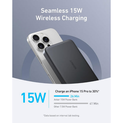 Anker MagGo Power Bank (10K, Slim) Black