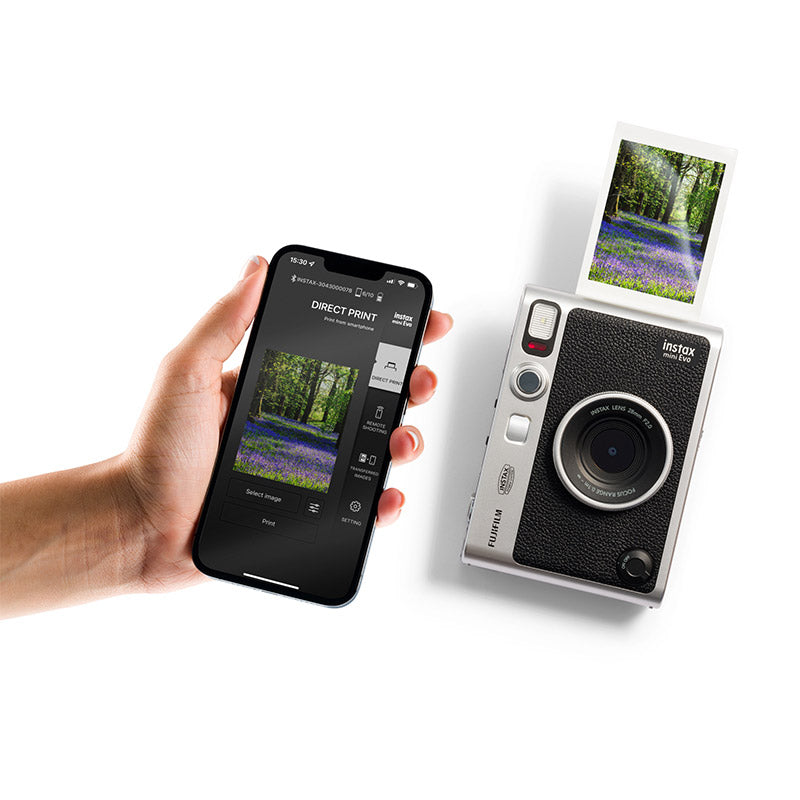 Fujifilm Instax Mini Evo - Hybrid Instant Camera + Free Micro SD 64gb & Camera Bag