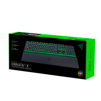 Razer - Ornata V3 X Full-Size Wired Membrane Gaming Keyboard with Chroma RGB Backlighting - Black