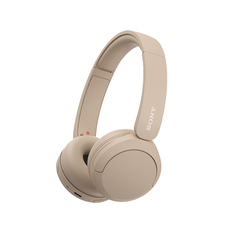 Sony WH-CH520 Wireless On-Ear Headphones with Microphone (Beige)