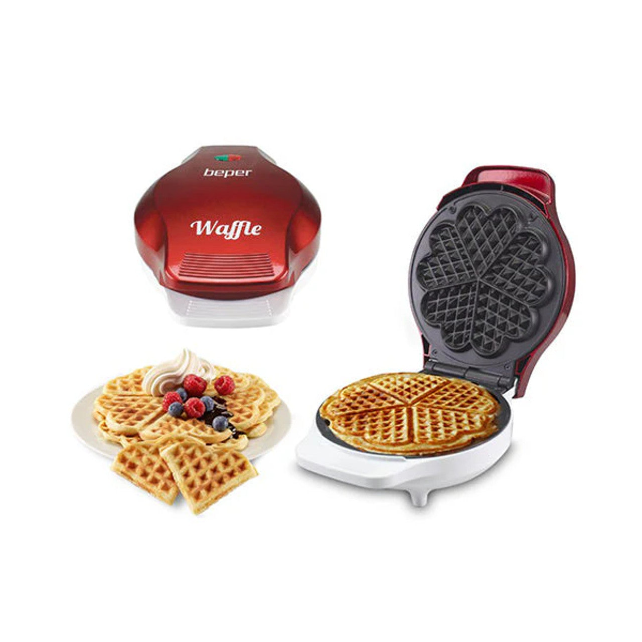 Beper, Waffle Maker, BT.603Y - Red