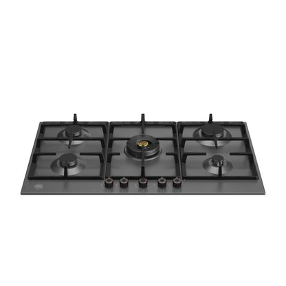 La Germania - Bertazzoni P905CPRONE Professional 5-burner gas hob 90 cm - matt black