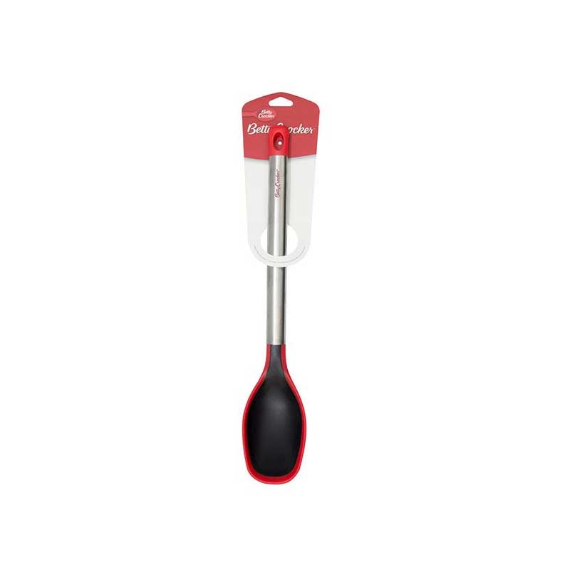 Betty Crocker – Silicone solid spoon / SS handle