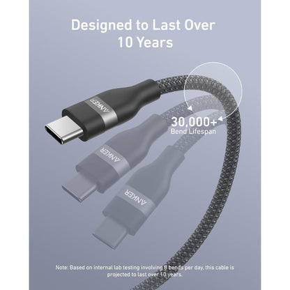 Anker USB-C to USB-C Cable 1m (240W, Upcycled-Braided)