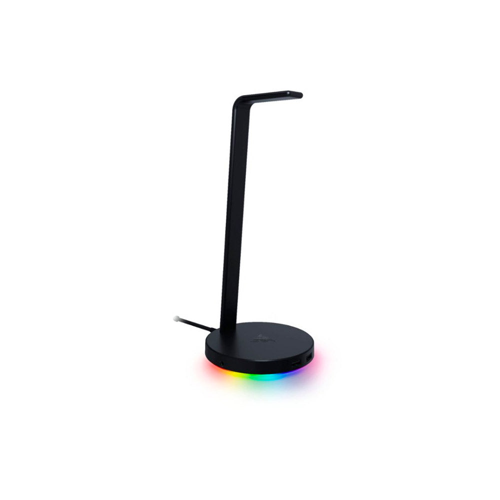 Razer - Base Station V2 Chroma USB Hub Headset Stand with USB 3.1 Hub and 7.1 Surround Sound powered by Chroma™ RGB - Black