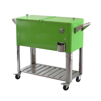 Aqualux Party Cooler 80L Fridge For Beverage CC-1010 Green