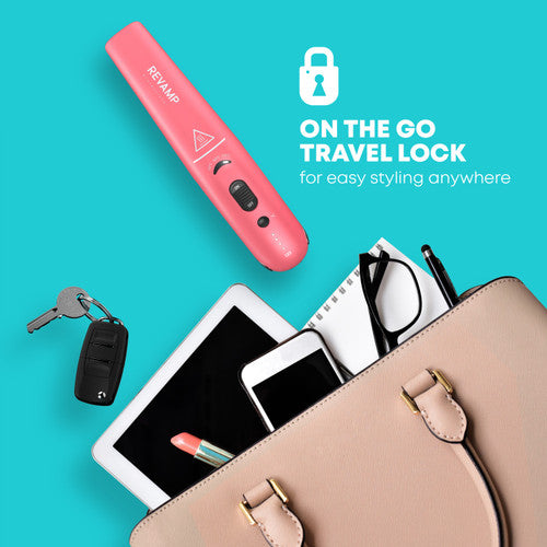 Revamp Liberate Cordless Compact Ceramic Hair Straightener - Pink