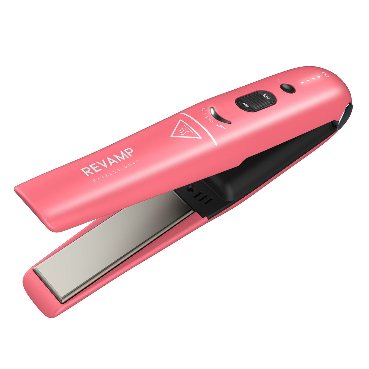 Revamp Liberate Cordless Compact Ceramic Hair Straightener - Pink