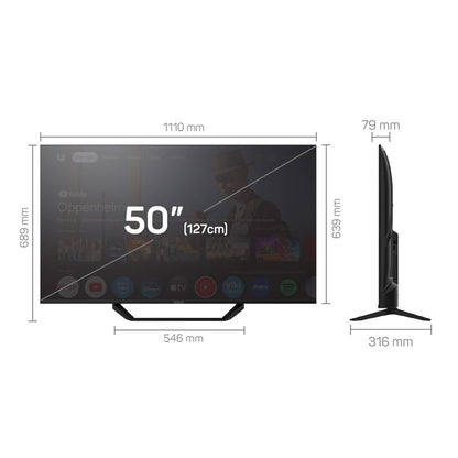 Tesla TV Series 6 - 43" E655 4K UHD Smart OS Google TV , Black