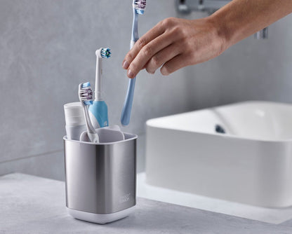 Joseph Joseph EasyStore Steel Toothbrush Holder