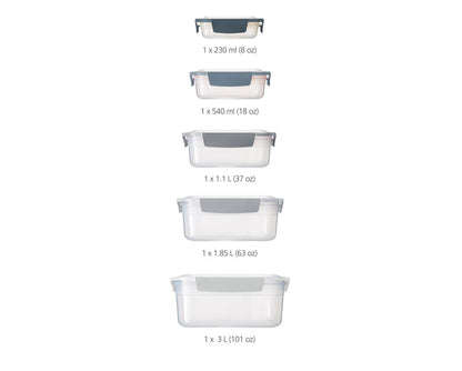 Joseph Joseph Nest Lock Multi-size Container Set - Sky