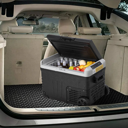 Aqualux Car Fridge 50L, Compressor, 12V & 220V, Temperature  from -16 to +16, Black