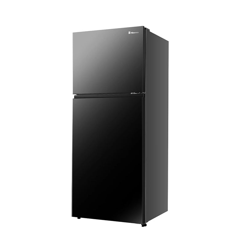HISENSE Refrigerator 500L 2 Doors Inverter Glass Black