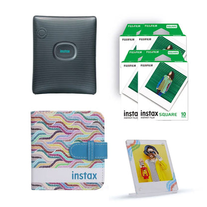 Fujifilm Instax Square Link Smartphone Printer + Free 2 Pack of 10