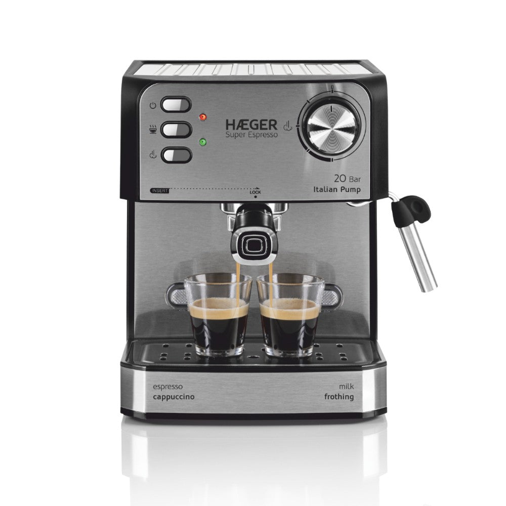 Haeger Expresso Coffee Machine Super Expresso – 20 Bar, 850W, CM-85B.011A