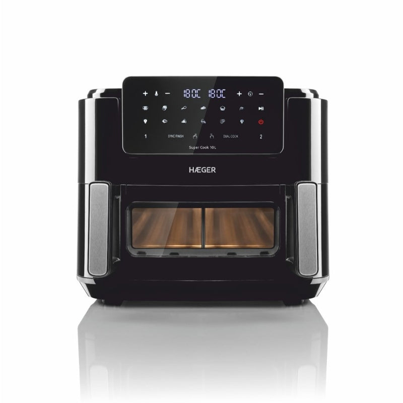 Haeger Digital Air Fryer Super Cook 10L, 2 Drawers, AF-D10.010A