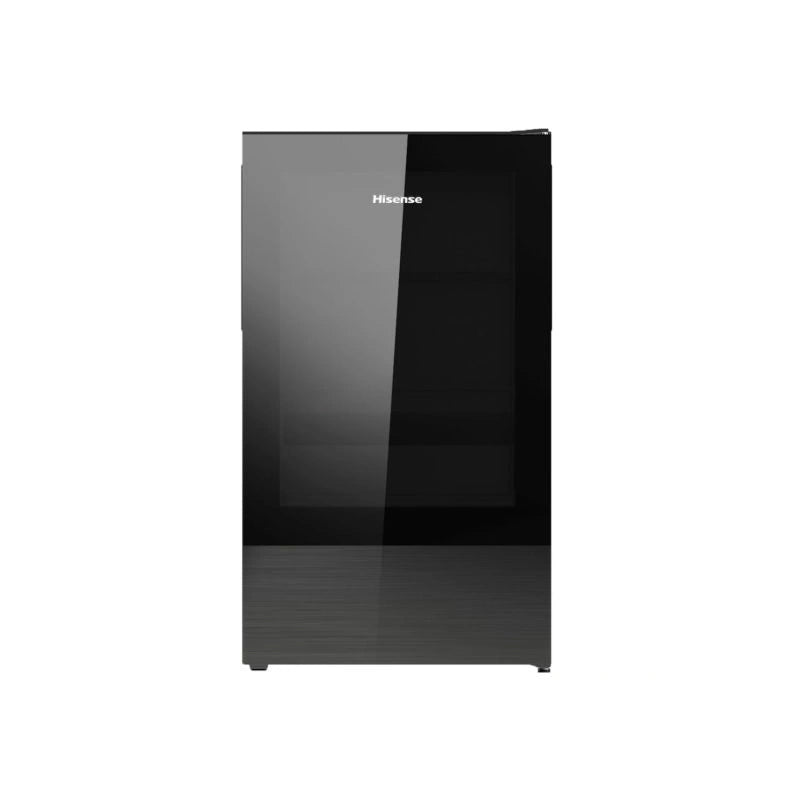 Hisense RW122N4ASU Single Zone Wine Cooler with 34 Bottles Capacity,Wooden Shelves and Electronic Temperature Control,Reversible Door Option