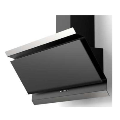 Flora FLWH13-K745 Cooker Hood Inclined Black Glass .