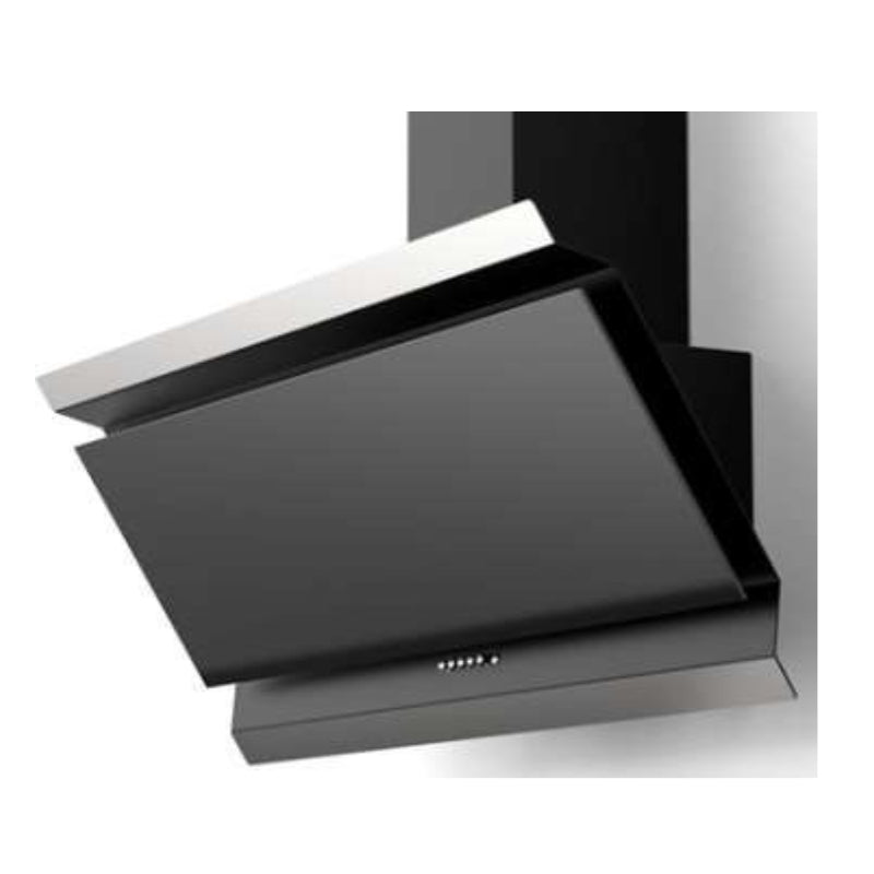 Flora FLWH13-K745 Cooker Hood Inclined Black Glass .