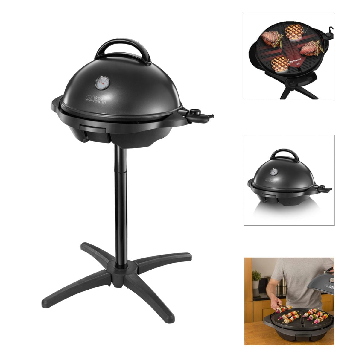 Russell Hobbs George Foreman Indoor &amp; Outdoor Grill.( Removable Stand )