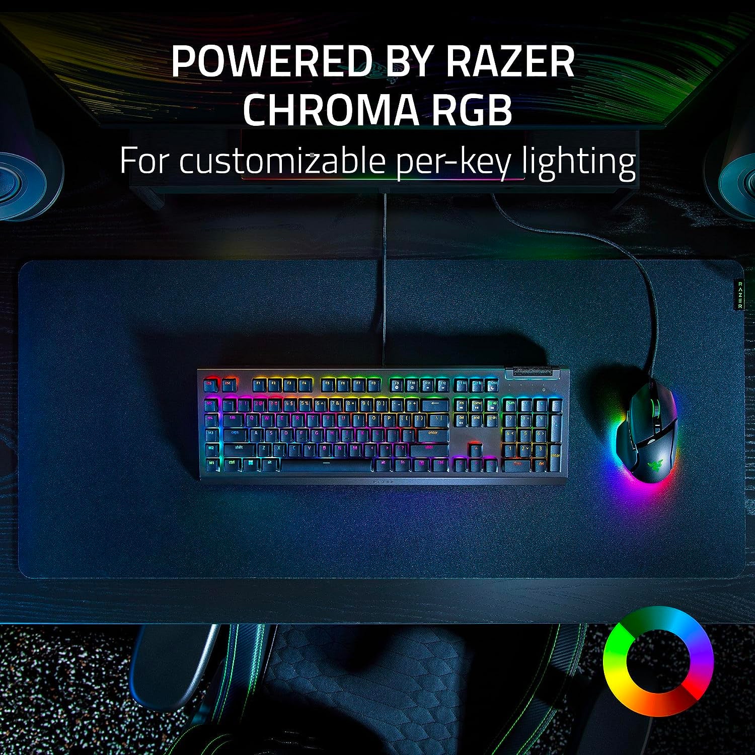Razer BlackWidow V4 X - Mechanical Gaming Keyboard: Green Switches Tactile & Clicky