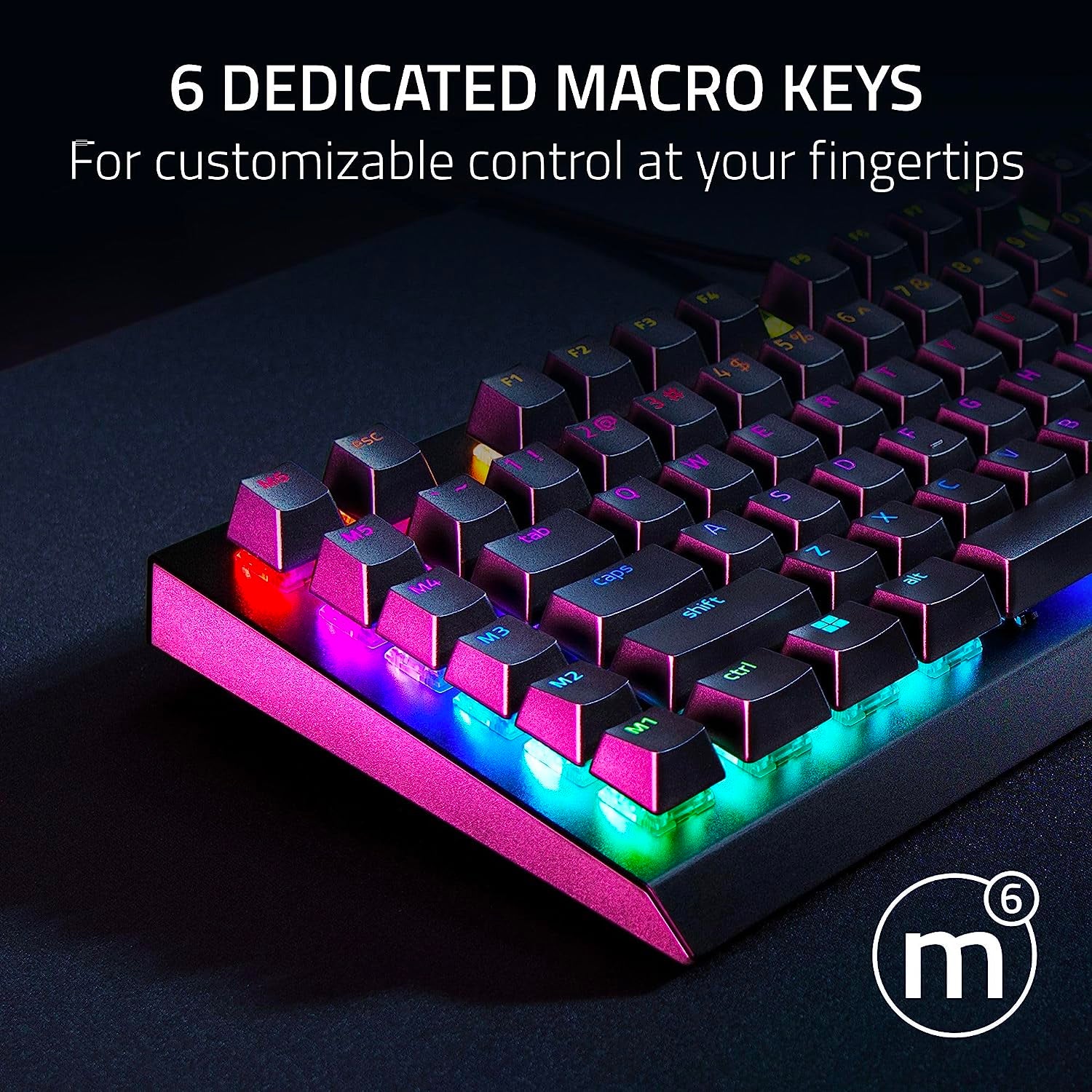 Razer BlackWidow V4 X - Mechanical Gaming Keyboard: Green Switches Tactile & Clicky