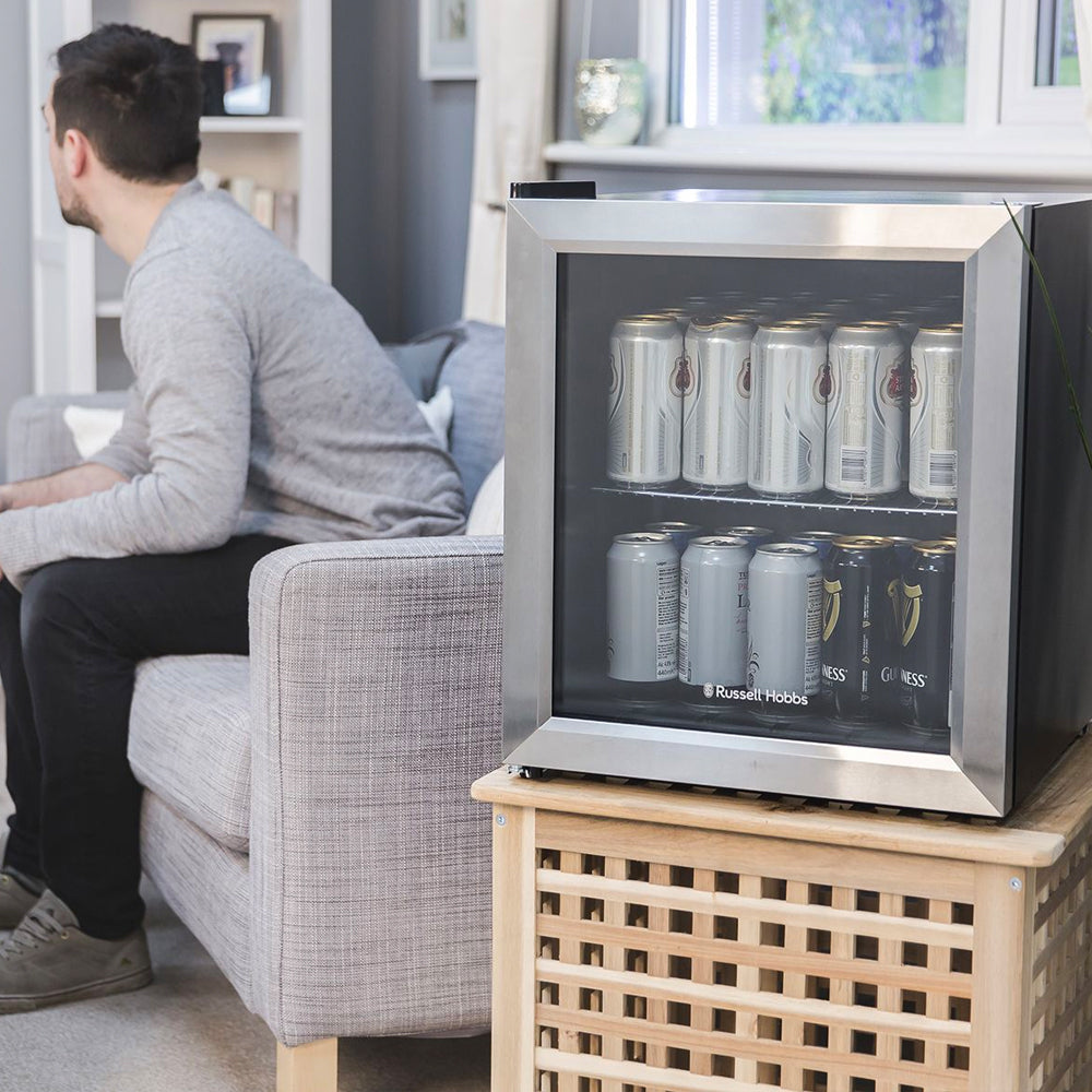 Russell Hobbs Stainless Steel Glass Door Wine Cooler