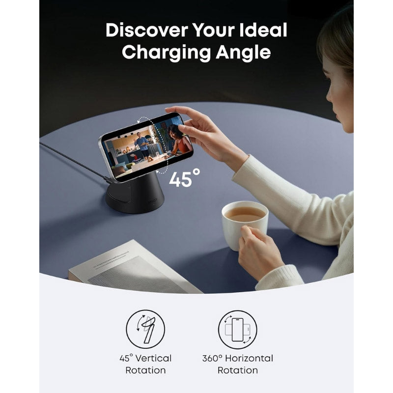 Anker MagGo Wireless Charging Station (3-in-1, Dock Stand)